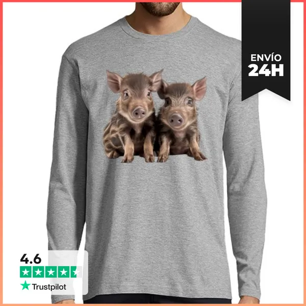 Camiseta Hombre Manga Larga Jabato LaTostadora