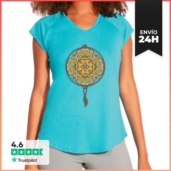 Camiseta Deportiva Mujer Mandala Catcher LaTostadora