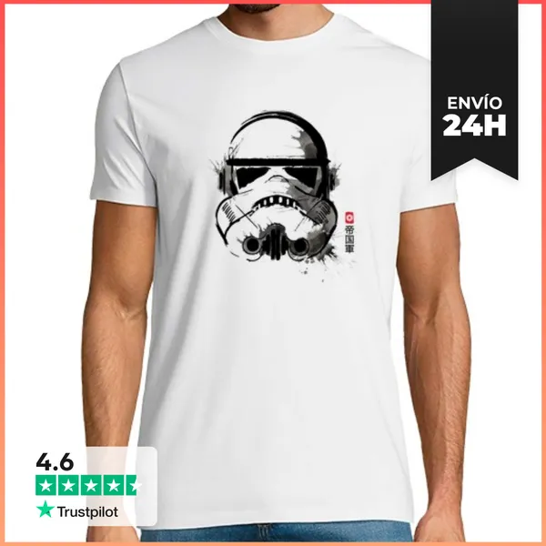 Camiseta Hombre Clásica Watercolour Trooper LaTostadora