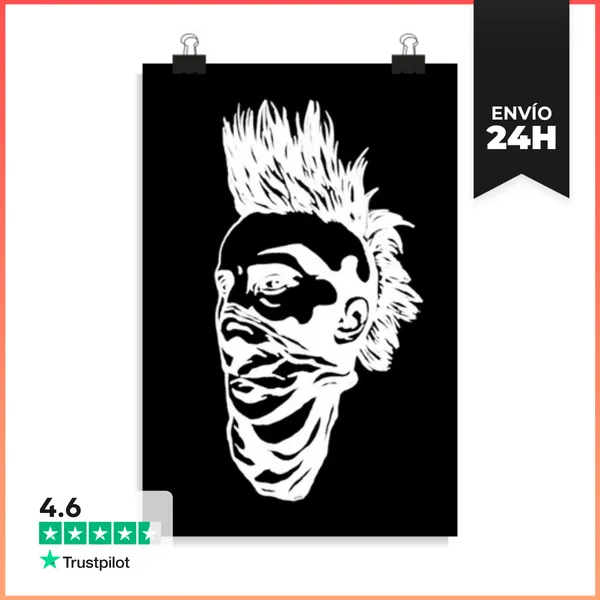 Póster Vertical Punk Boy Reverse LaTostadora