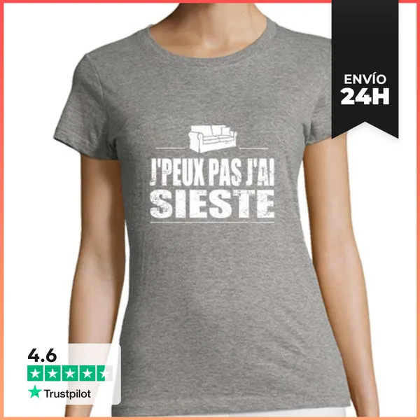 Camiseta Mujer Clásica Jpeux No I Siesta LaTostadora