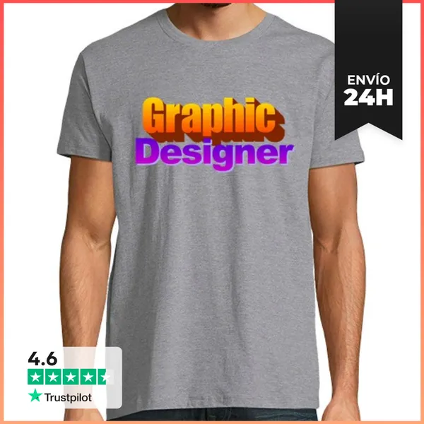 Camiseta Hombre Clásica Diseñador Gráfico LaTostadora