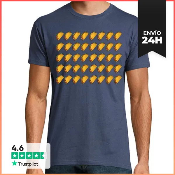 Camiseta Hombre Clásica 40 Tacos LaTostadora