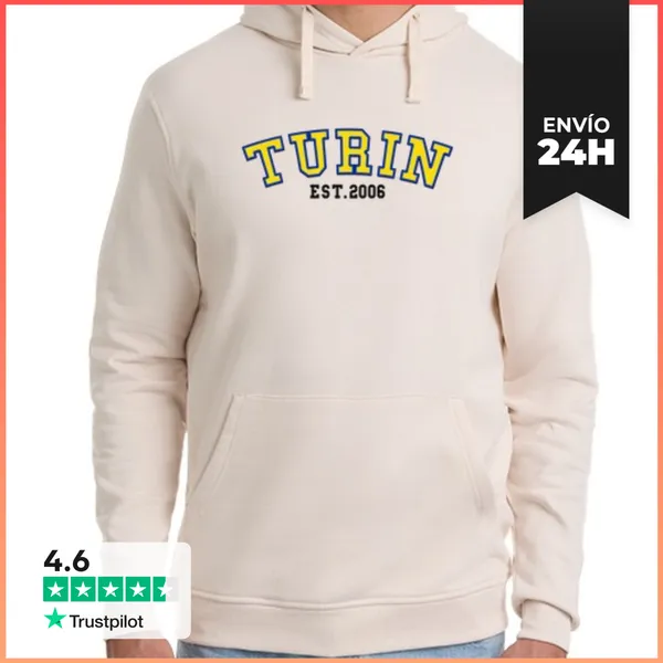 Sudadera Unisex Con Capucha Turín Est 2006 LaTostadora