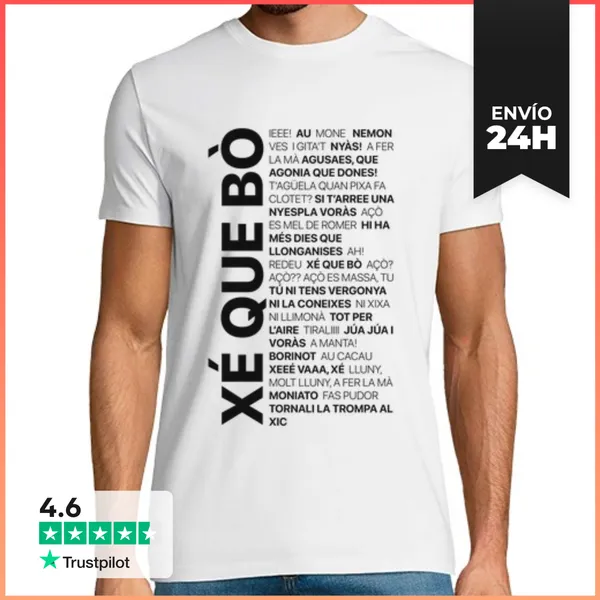 Camiseta Hombre Clásica Xé Que Bò - Samarreta En Valencià N -