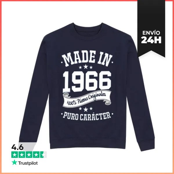 Sudadera Unisex Made In 1966 LaTostadora