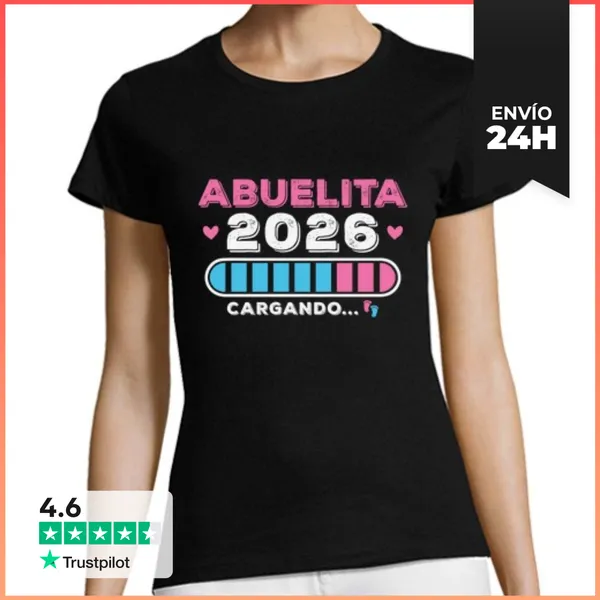 Camiseta Mujer Clásica Futura Abuelita 2026 Nueva Abuela