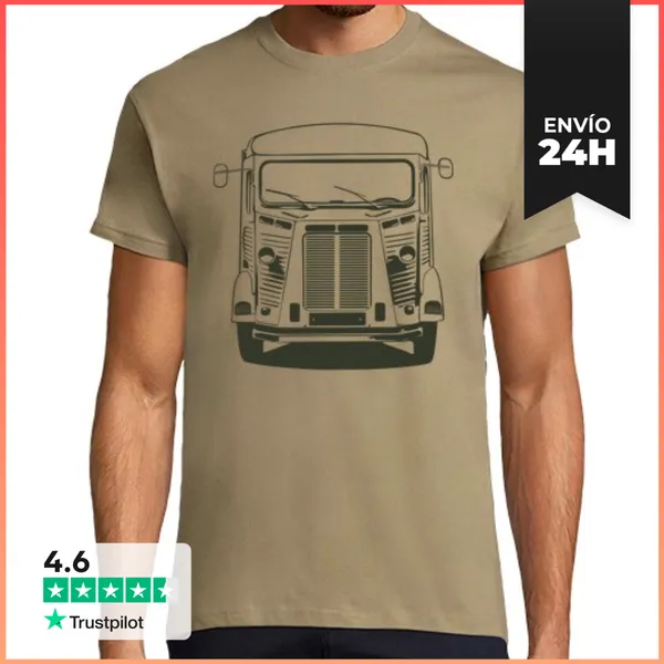 Camiseta Hombre Clásica Furgoneta Type H LaTostadora