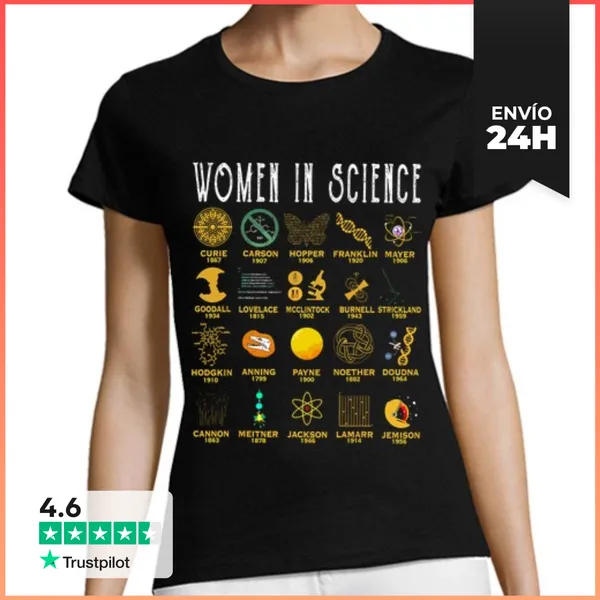 Camiseta Mujer Clásica Mujeres En La Ciencia LaTostadora