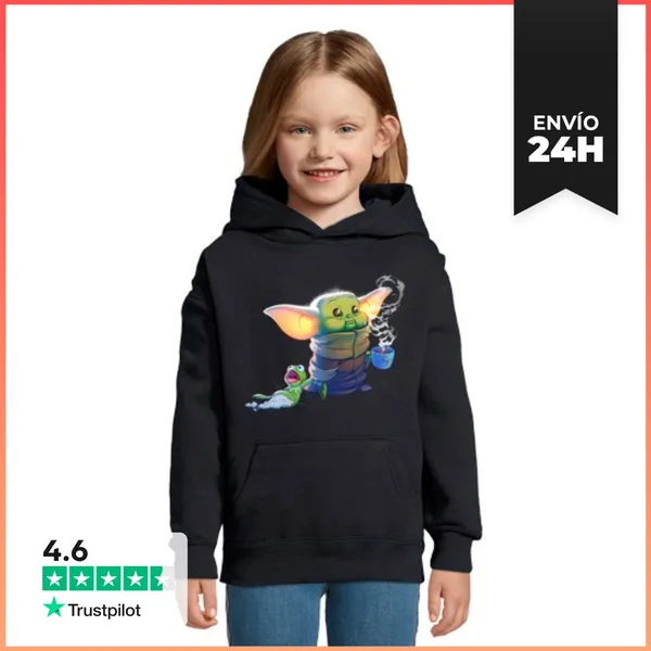 Sudadera Para Niños Con Capucha The Child LaTostadora