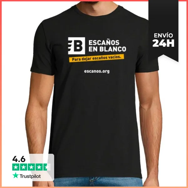 Camiseta Hombre Clásica Logo Escaños En Blanco LaTostadora