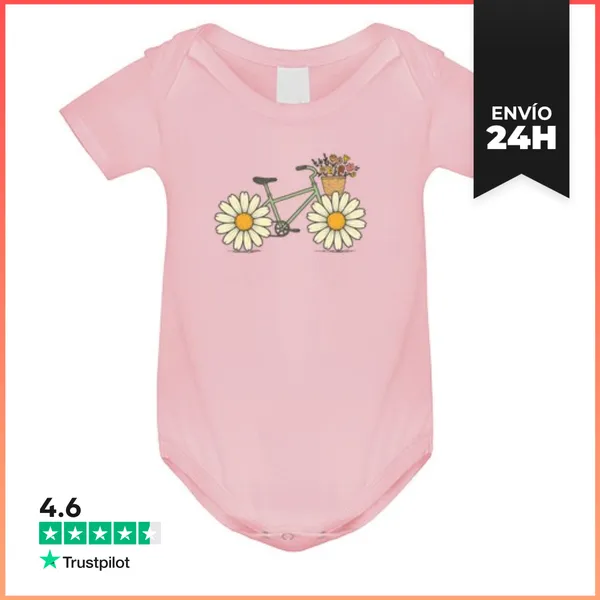Body Bebé Flor De Bicicleta LaTostadora