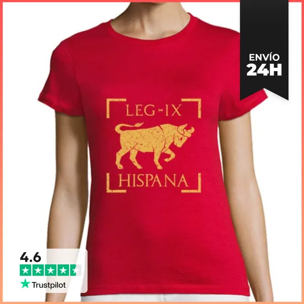 Camiseta Mujer Clásica Legio Ix Hispana Taurus Emblema Legión