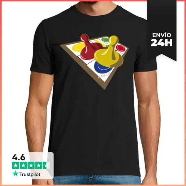 Camiseta Hombre Clásica Parchís Gamer LaTostadora