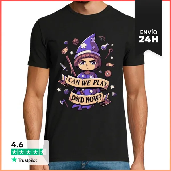 Camiseta Hombre Clásica Will El Sabio Stranger Things Camiseta