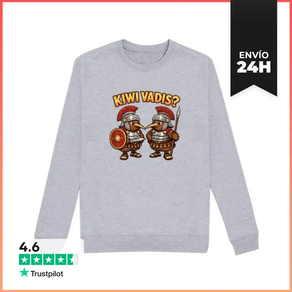 Sudadera Unisex Kiwis Romanos Divertidos LaTostadora