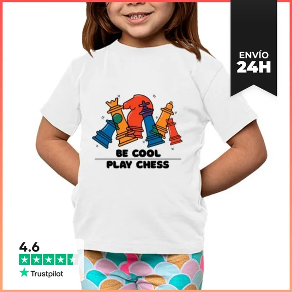 Camiseta Clásica Para Niños Se Genial Jugar Al Ajedrez