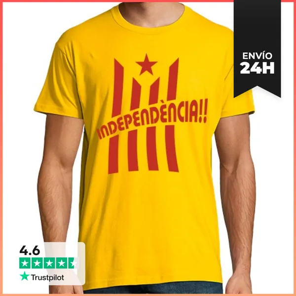 Camiseta Hombre Clásica Independencia Catalunya LaTostadora