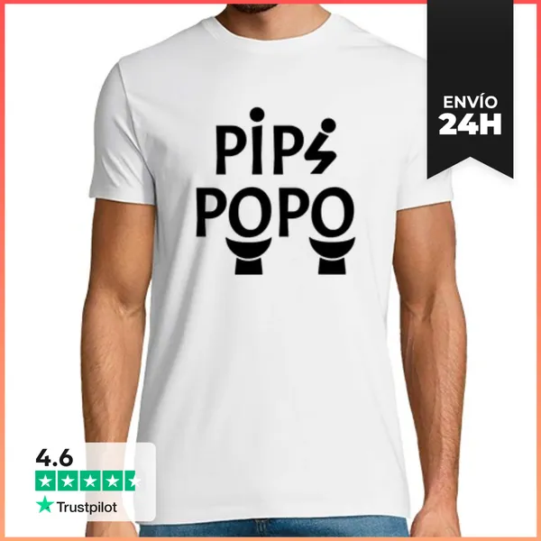 Camiseta Hombre Clásica Pipi Popo LaTostadora