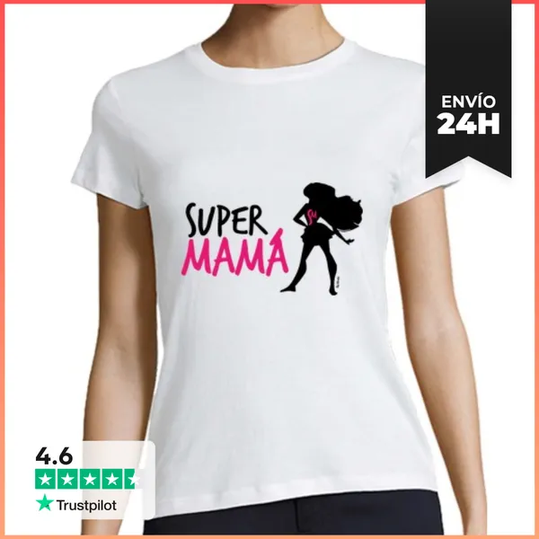 Camiseta Mujer Clásica Supermamá LaTostadora