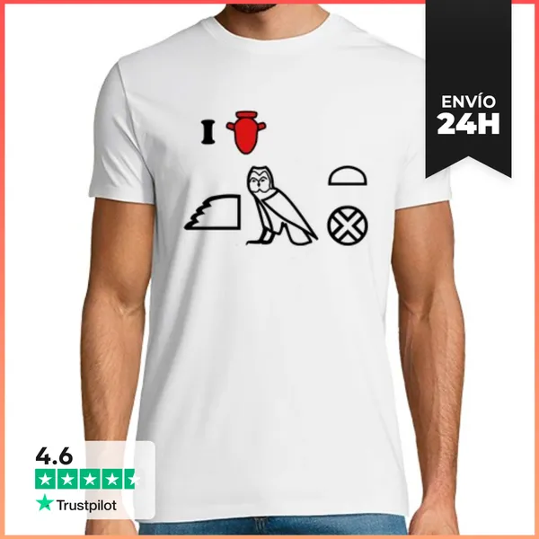 Camiseta Hombre Clásica I Love Kemet (rojo) LaTostadora