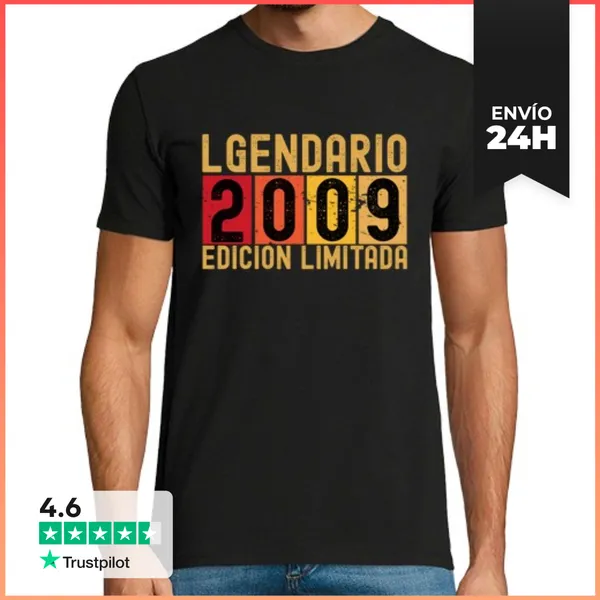 Camiseta Hombre Clásica Legendario 2009 Edicion Limitada Regalo