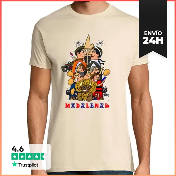 Camiseta Hombre Clásica MADALENAK FAMILIAN LaTostadora