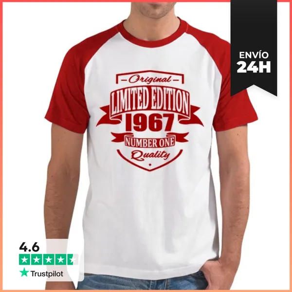 Camiseta Hombre, Estilo Béisbol Limited Edition 1967 LaTostadora
