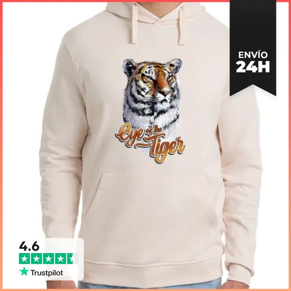 Sudadera Unisex Con Capucha Eye Of The Tiger LaTostadora