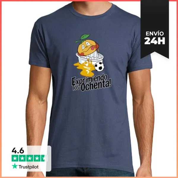 Camiseta Hombre Clásica Exprimiendo Los 80 LaTostadora