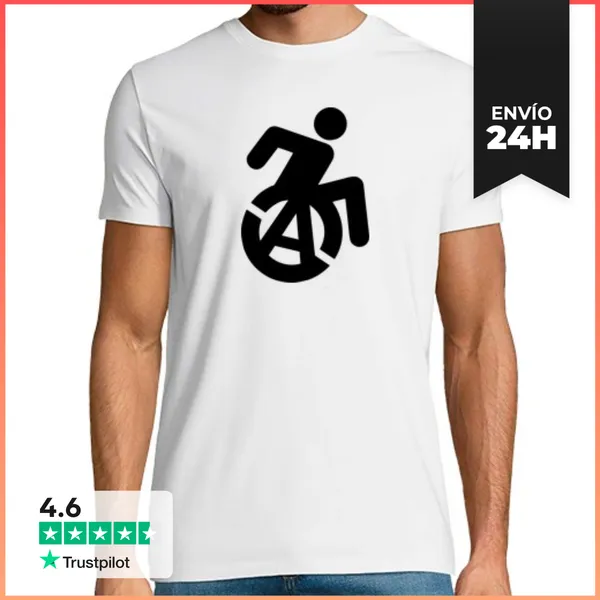 Camiseta Hombre Clásica Anarkía Corporal. Camiseta Manga Corta