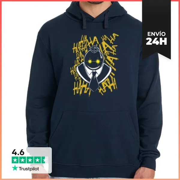 Sudadera Unisex Con Capucha Koro Sensei - Clase De Asesinato