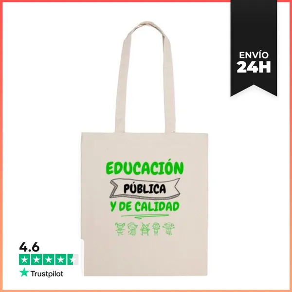 Bolsa De Tela Educación Pública Y De Calidad LaTostadora