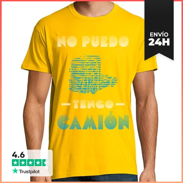 Camiseta Hombre Clásica No Puedo Tengo Camión Camiseta Hombre