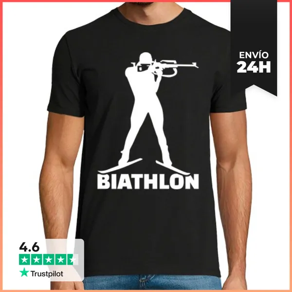 Camiseta Hombre Clásica Biatlón LaTostadora