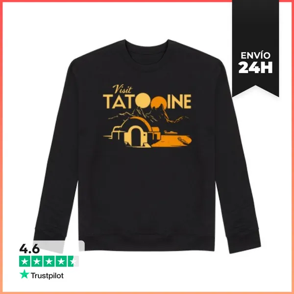 Sudadera Unisex Tatooine (Star Wars) LaTostadora