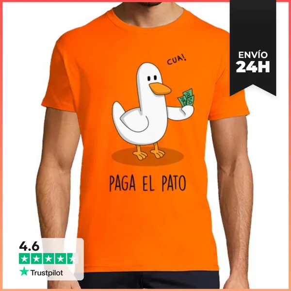 Camiseta Hombre Clásica Paga El Pato LaTostadora