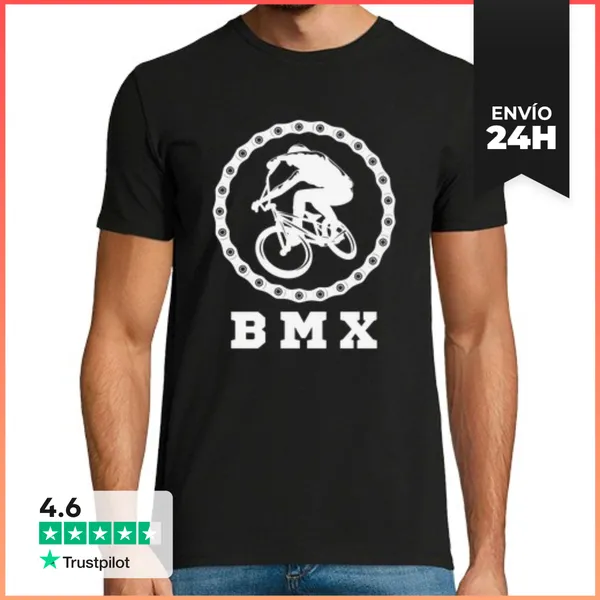 Camiseta Hombre Clásica Los Mejores Ciclistas De BMX LaTostadora