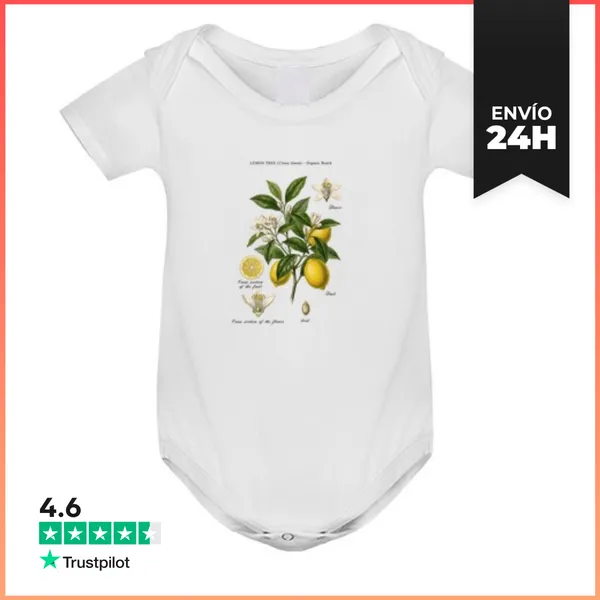 Body Bebé Estudio Botánico De Limonero Vintage LaTostadora