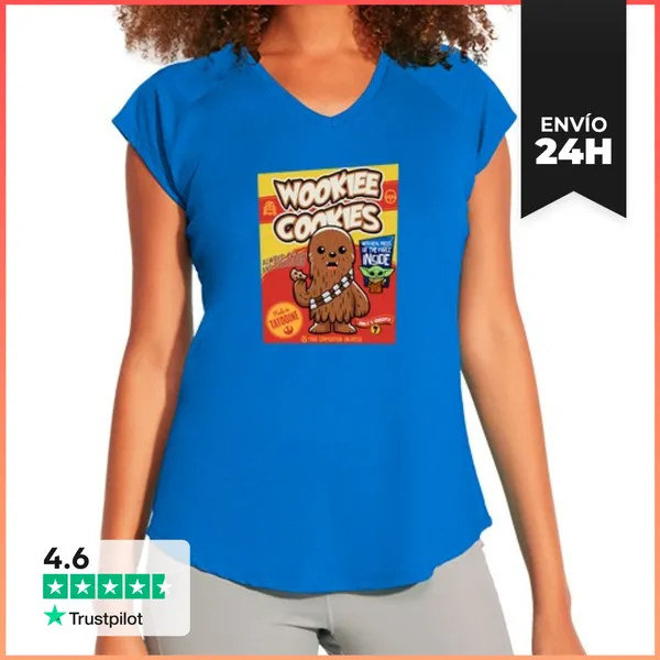 Camiseta Deportiva Mujer Galletas Wookiee LaTostadora