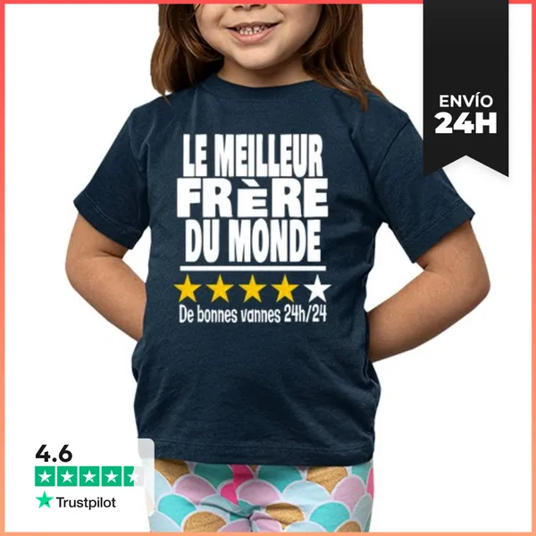 Camiseta Clásica Para Niños El Mejor Hermano Del Mundo