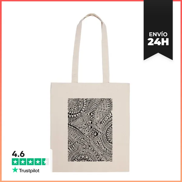 Bolsa De Tela Bolsa Mandala Qüántico Con Magnetismo Psicodélico