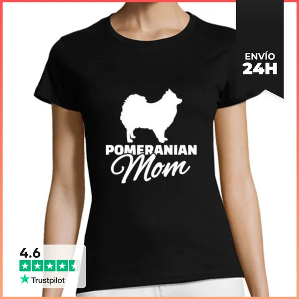 Camiseta Mujer Clásica Madre Pomerana LaTostadora