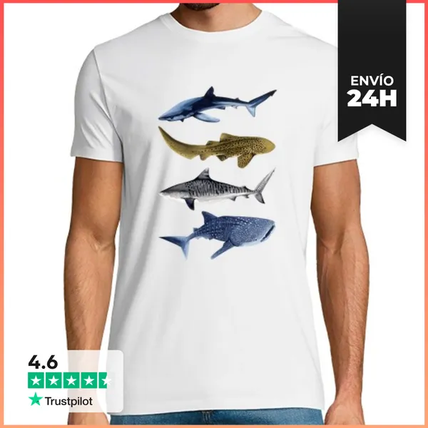 Camiseta Hombre Clásica TIBURONES II LaTostadora