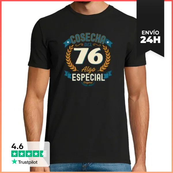 Camiseta Hombre Clásica Cosecha Del 76 Algo Especial Regalo