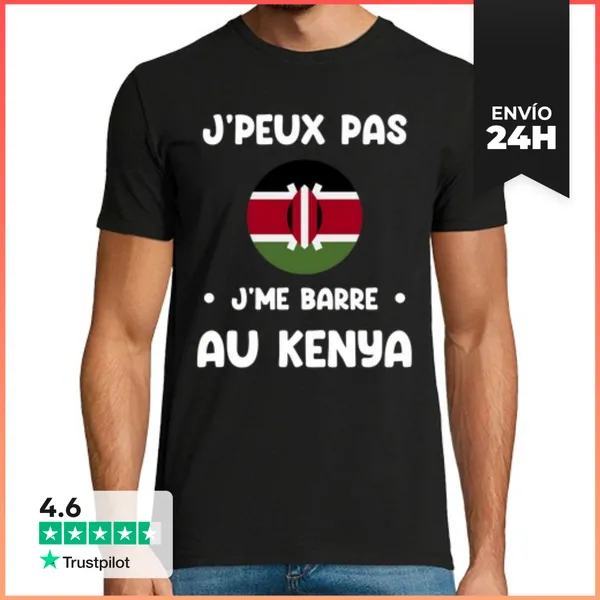 Camiseta Hombre Clásica No Puedo Me Voy A Kenia LaTostadora