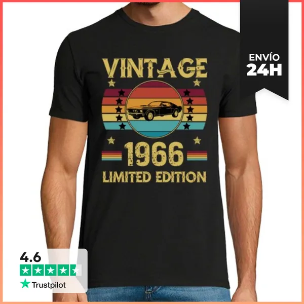 Camiseta Hombre Clásica Coche De Carreras Clasico Edicion Limit