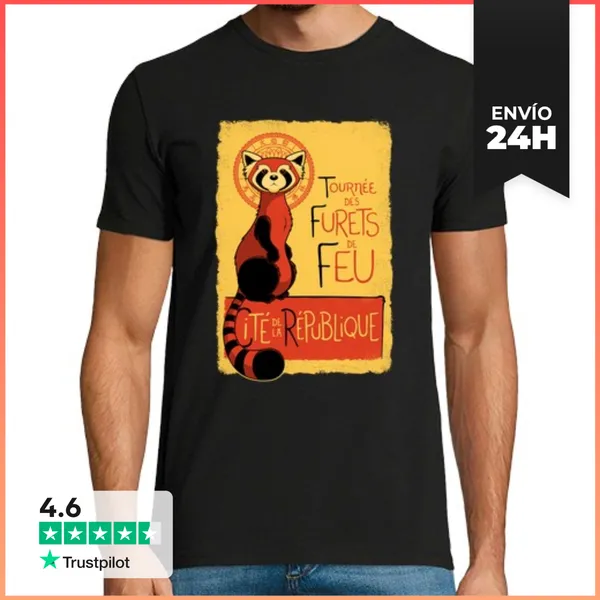 Camiseta Hombre Clásica Les Furets De Feu LaTostadora