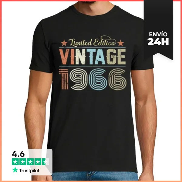 Camiseta Hombre Clásica 1966 Vintage LaTostadora
