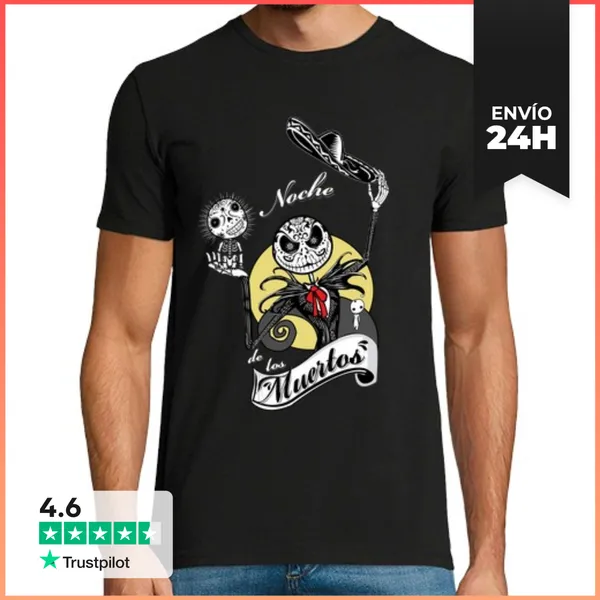 Camiseta Hombre Clásica Noche De Los Muertos LaTostadora